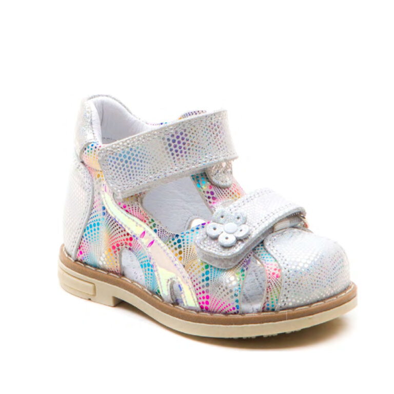 Босоножки Анатомические детские Ortomedica 220-06 анатомические, разноцветные, низкие