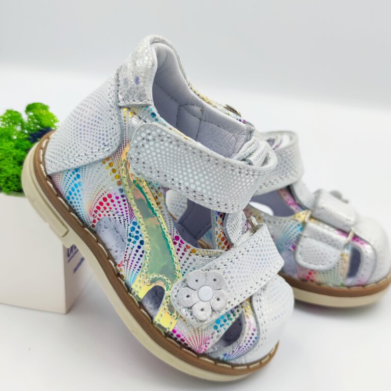 Босоножки Анатомические детские Ortomedica 220-06 анатомические, разноцветные, низкие