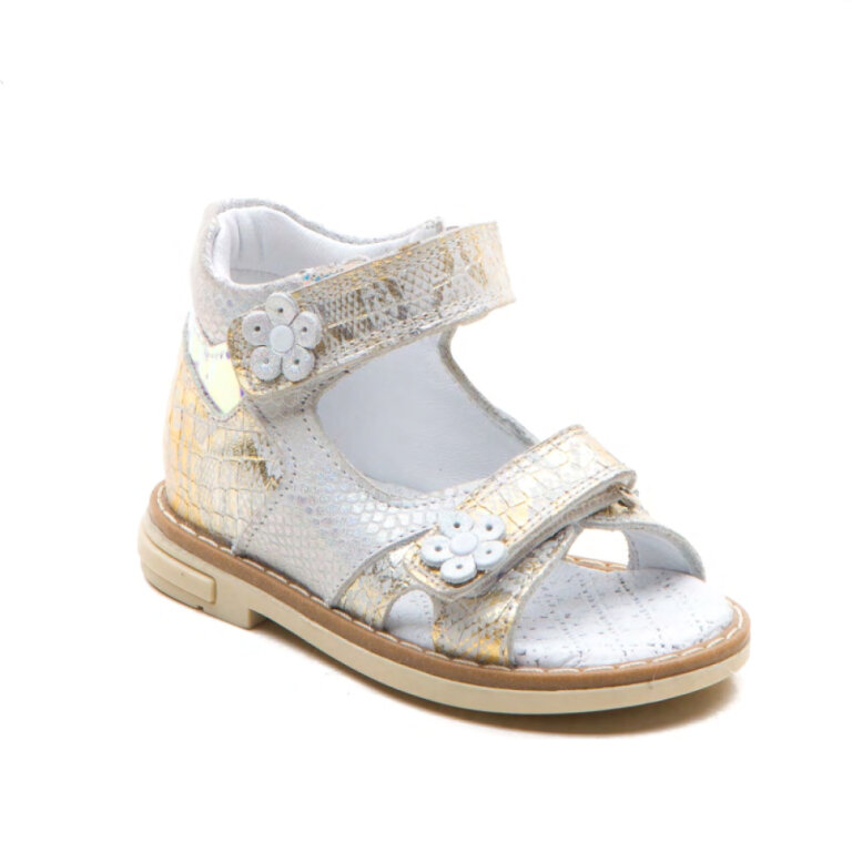 Босоножки Анатомические детские Ortomedica 226-01 анатомические, серебро