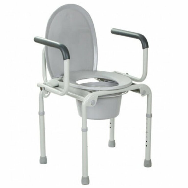 Стул-туалет OSD-2108D с откидными подлокотниками, стальной, макс.нагрузка до 136 кг, ширина сиденья 47 см, не складывается