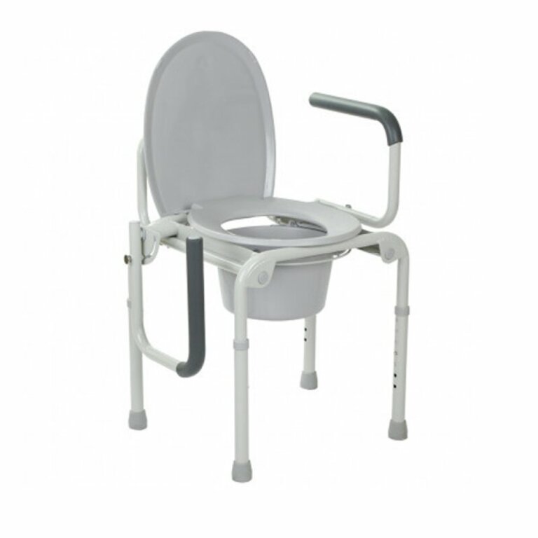Стул-туалет OSD-2108D с откидными подлокотниками, стальной, макс.нагрузка до 136 кг, ширина сиденья 47 см, не складывается