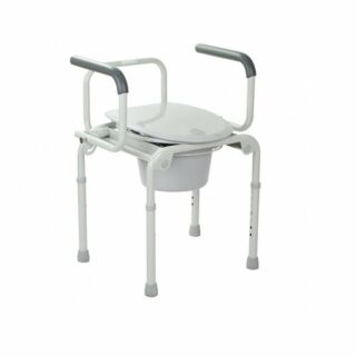 Стул-туалет OSD-2108D с откидными подлокотниками, стальной, макс.нагрузка до 136 кг, ширина сиденья 47 см, не складывается