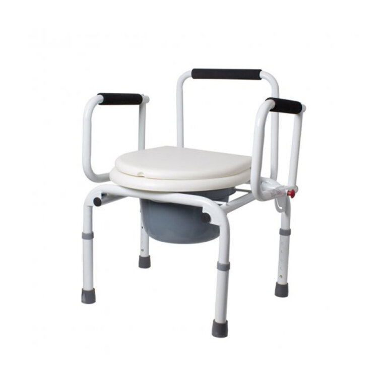 Стілець-туалет з санітарним обладнанням Ridni RD-CARE-T03 регульований з відкидними підлокітниками
