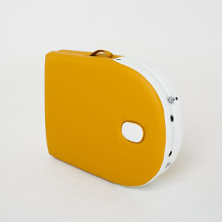 Массажный стол RelaxLine Sahara желтый/белый, переносной