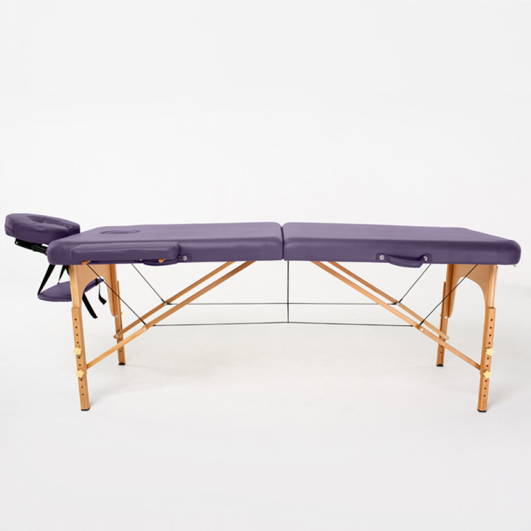 Массажный стол RelaxLine Bali фиолетовый, переносной