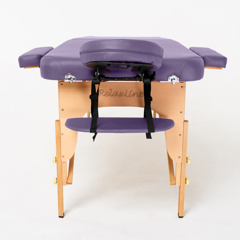 Массажный стол RelaxLine Bali фиолетовый, переносной
