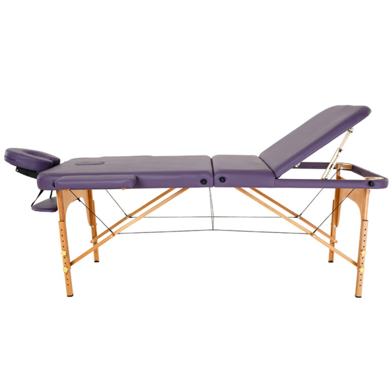 Стіл масажний RelaxLine Malibu фіолетовий, переносний