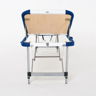 Массажный стол RelaxLine King белый/темно-синий увеличенный