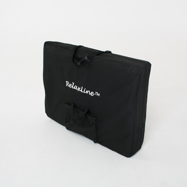 Массажный стол RelaxLine King белый/темно-синий увеличенный