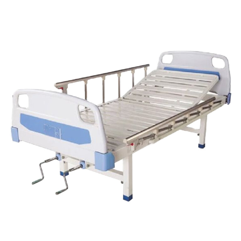 Ліжко лікарняне механічне Біомед FB-11B 4-секційне на колесах