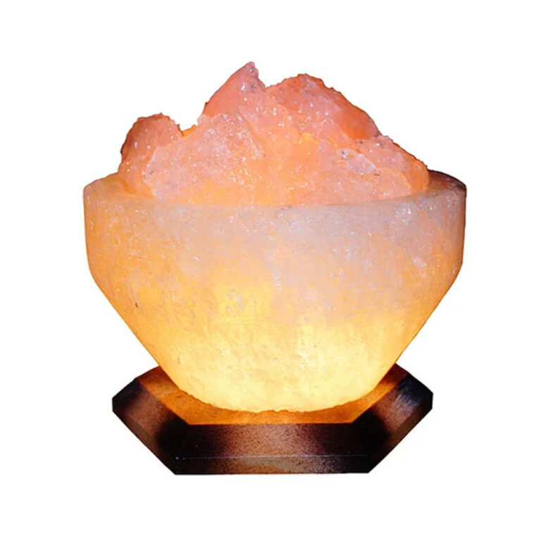 Солевая лампа "Чаша огня" 3-4кг цветная