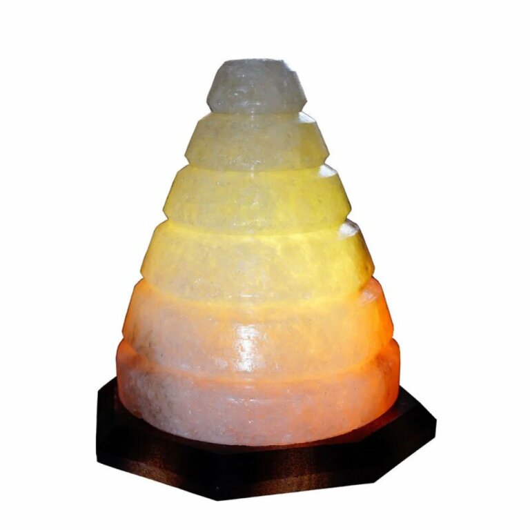 Солевая лампа "Конус" 4-5 кг цветная