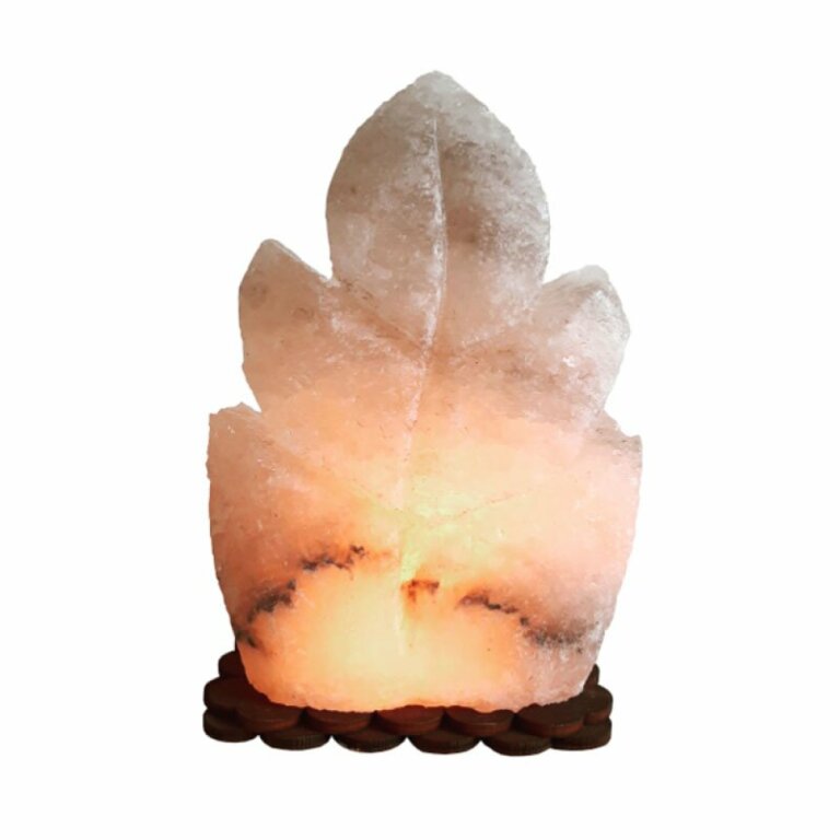 Солевая лампа "Листик" 1 кг желтая