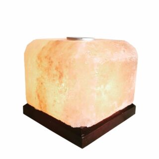 Солевая лампа "Арома-куб" 2 кг желтая