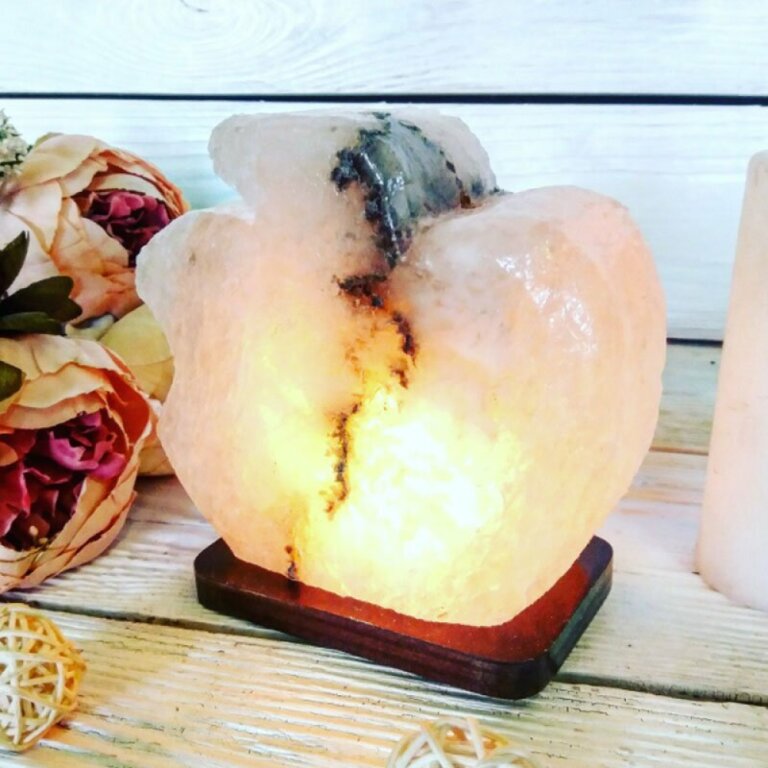 Солевая лампа "Яблоко" 2-3 кг желтая