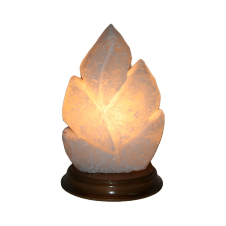 Лампа солевая "Лист резной" 2,5кг Ваше здоровье