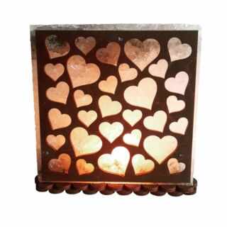 Солевая лампа "Сердечки" 3-4 кг