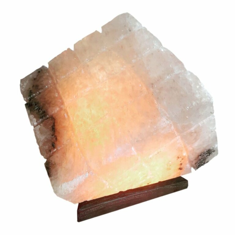 Солевая лампа "Куб" 9-10 кг желтая