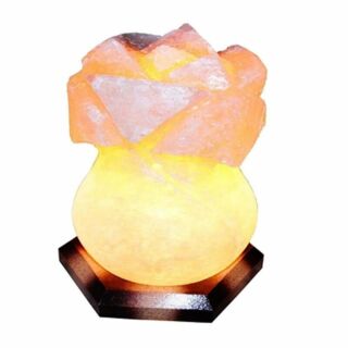 Солевая лампа "Роза" 3-4 кг желтая