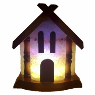 Солевая лампа Домик 5-6 кг цветная