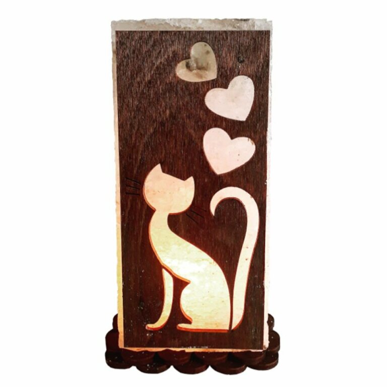 Соляна лампа "Котик" 2 кг