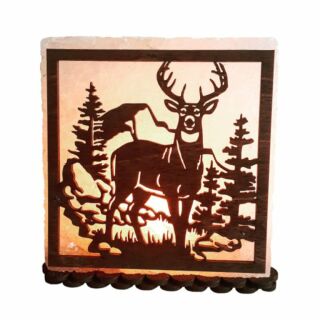 Солевая лампа "Лесной олень" 3-4 кг