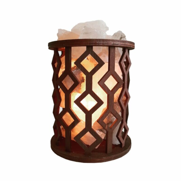 Солевая лампа "Корзина ромбы" 1,7 кг