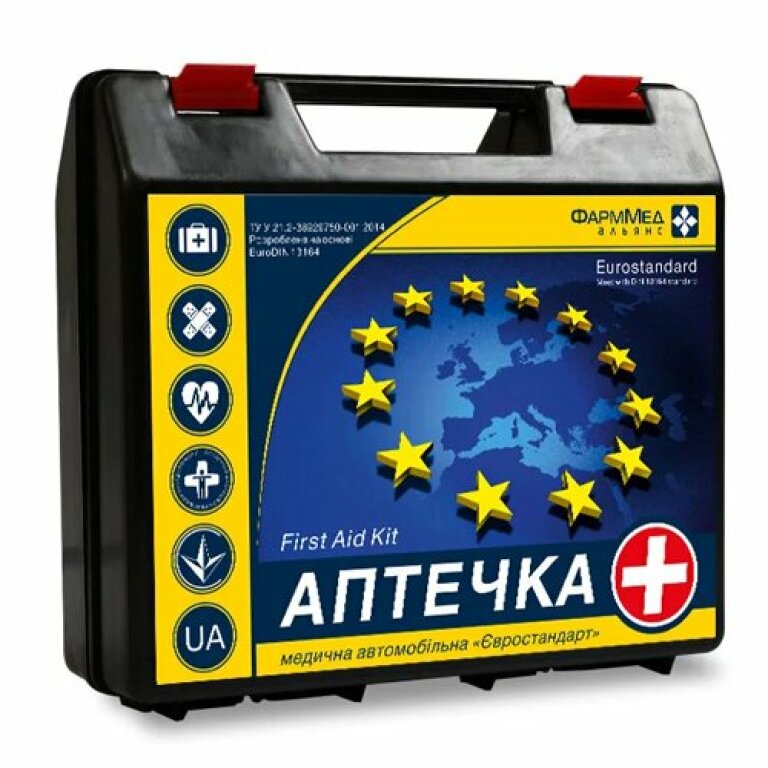 Аптечка автомобильная Евростандарт