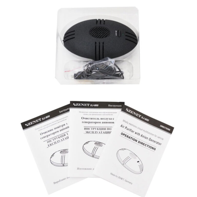 Автомобильный очиститель-ионизатор воздуха Zenet xj-800