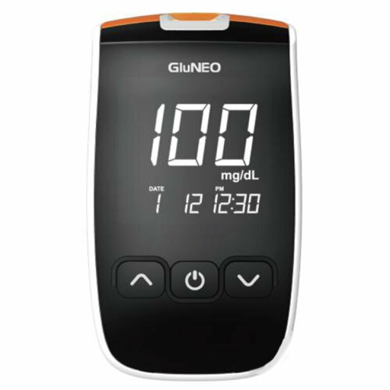Глюкометр GluNeo з підключенням ПК, Infopia