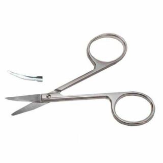 Ножиці вертикально зігнуті тупокінцеві 10 см H-22