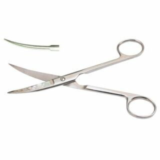 Ножиці з двома гострими кінцями вигнуті 17 см Н-4-2