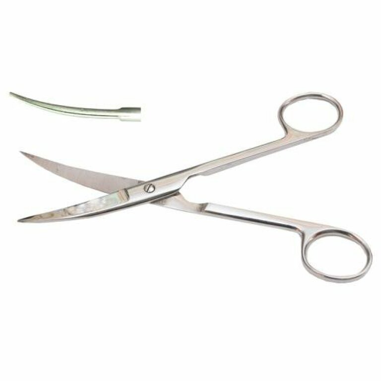 Ножиці з двома гострими кінцями вигнуті 17 см Н-4-2