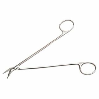 Ножиці судинні горизонтальні вигнуті 16 см H-37