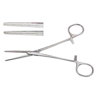 Затискач кровоспинний, атравматичний, прямий 160 мм