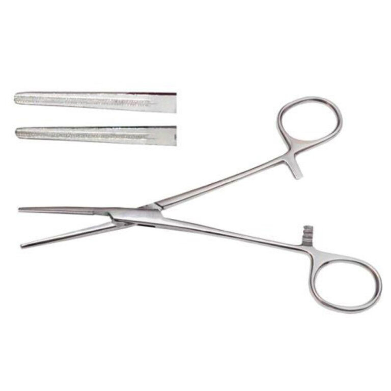 Затискач кровоспинний, атравматичний, прямий 160 мм