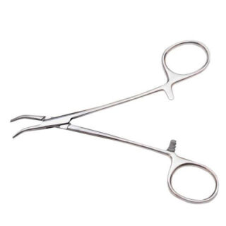 Затискач Москіто, вигнутий по ребру для новонароджених, 125 мм