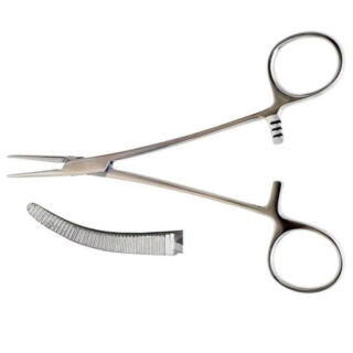 Затискач Москіто, вигнутий, 160 мм