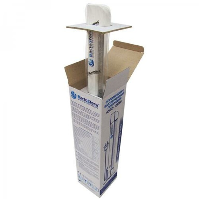 Бактерицидний опромінювач BactoSfera OBB 15P OZONE METAL