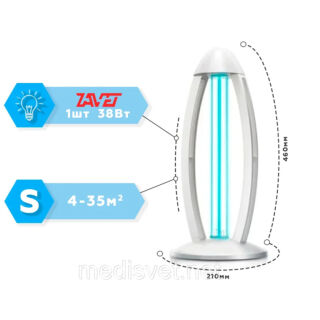 Опромінювач бактерицидний кварцовий настільний Заповіт ОБН-35н