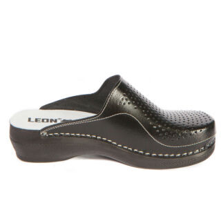 Анатомічні тапочки-сабо Leon PU115 чорні