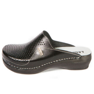 Анатомічні тапочки-сабо Leon PU115 чорні