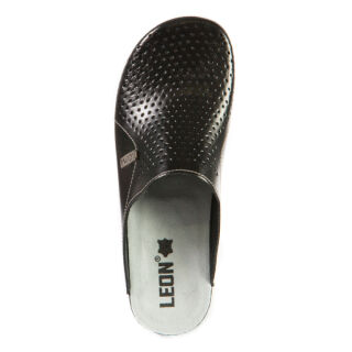 Анатомічні тапочки-сабо Leon PU115 чорні