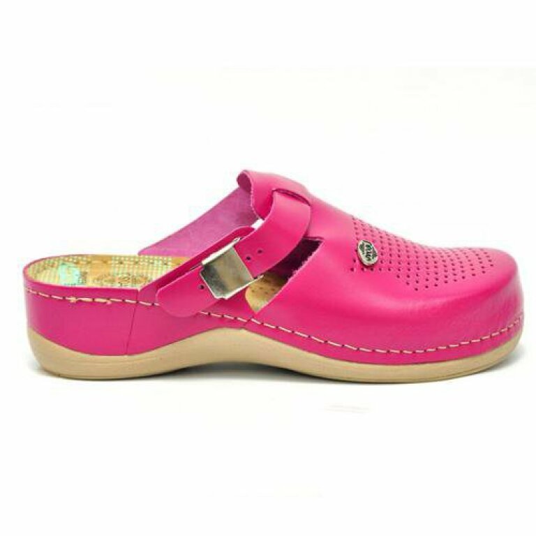 Анатомічні тапочки-сабо Leon 900 малинові