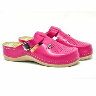 Анатомічні тапочки-сабо Leon 900 малинові