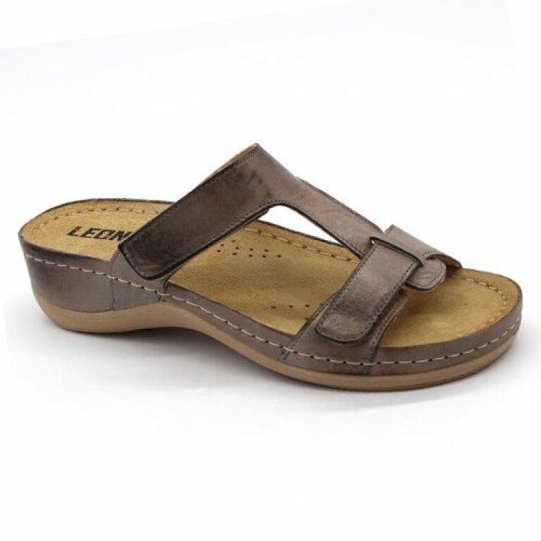 Анатомічні босоніжки жіночі Leon 914 попелясті