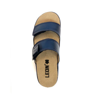 Шльопанці жіночі Леон 2020 знімна устілка, сині
