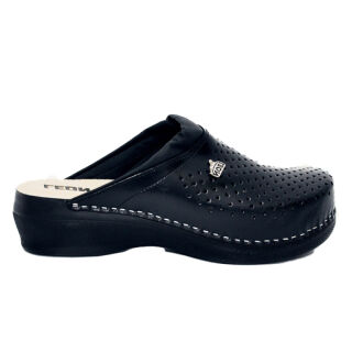 Анатомічні тапочки-сабо Leon PU100 чорні