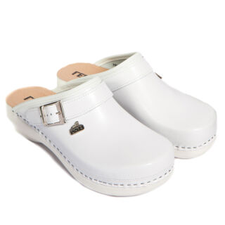 Анатомічні тапочки-сабо Leon PU101 білі
