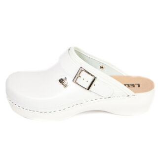 Анатомічні тапочки-сабо Leon PU101 білі